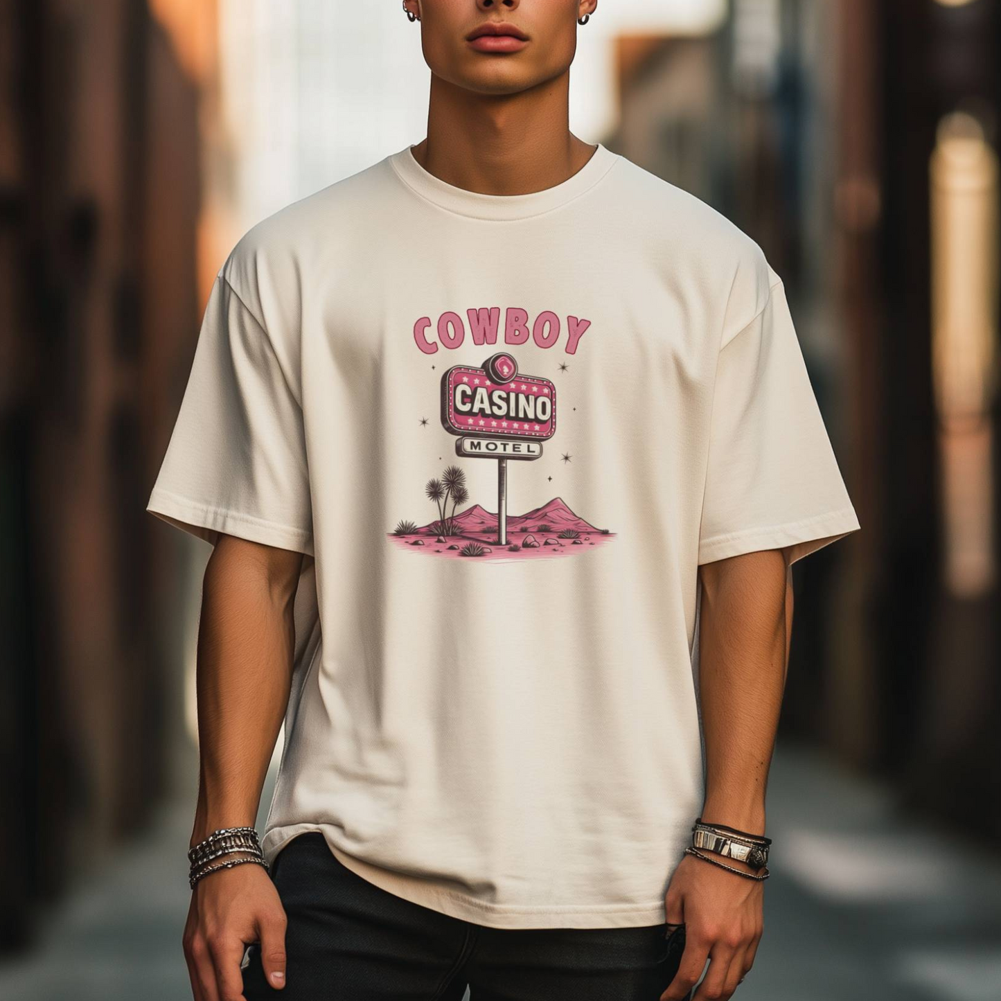 Cowboy Casino Motel Tee