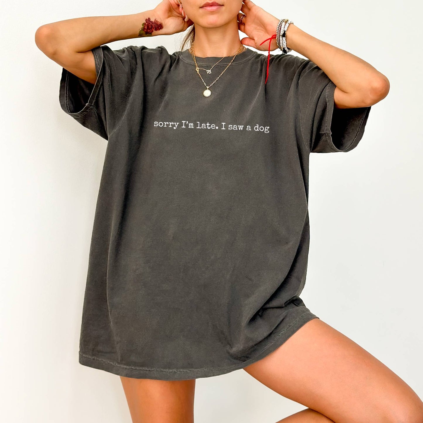 Sorry I’m Late I Saw a Dog Tee